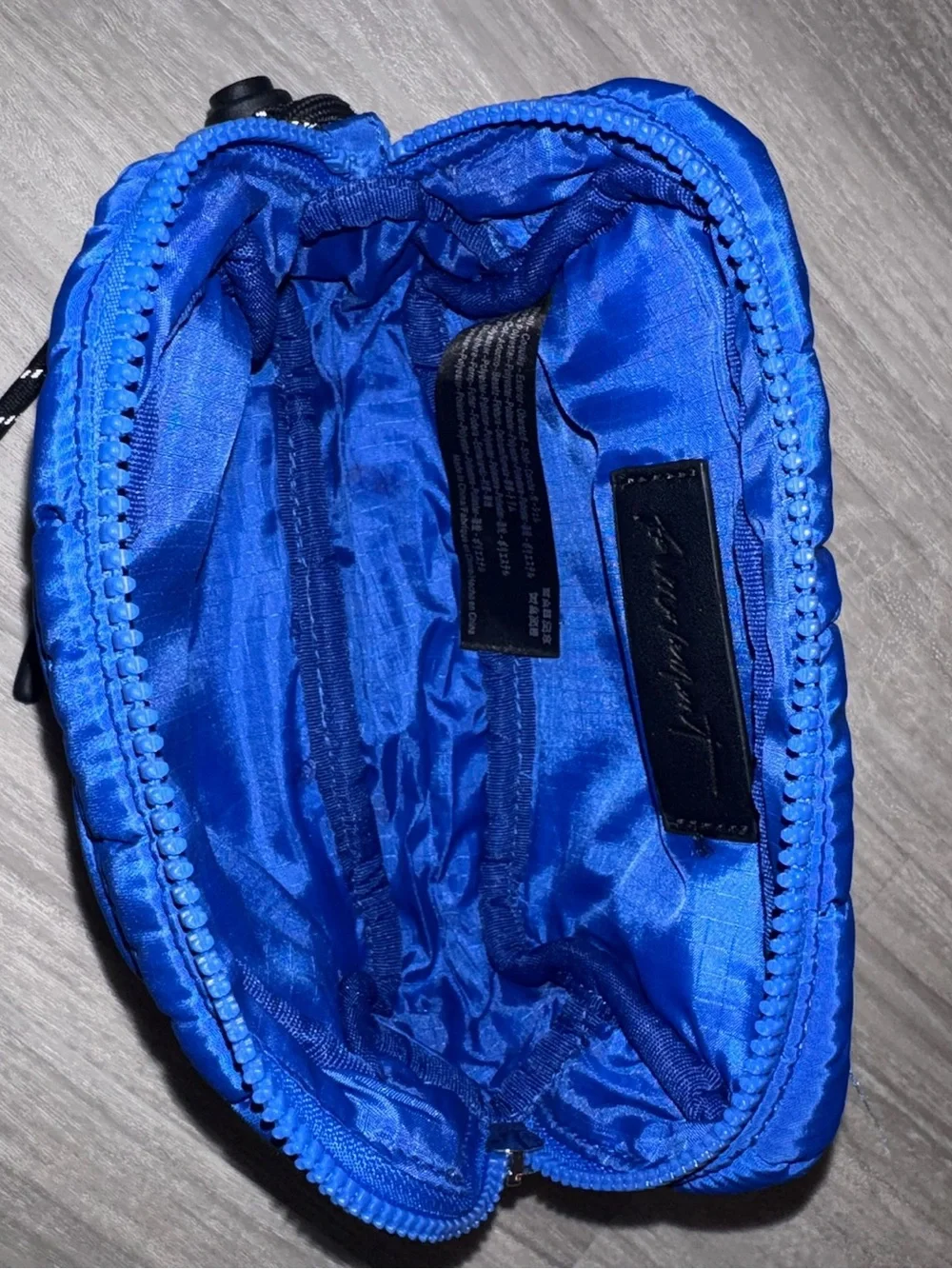 Free People Royal Blue Quilted Men's Wristlet Pouch